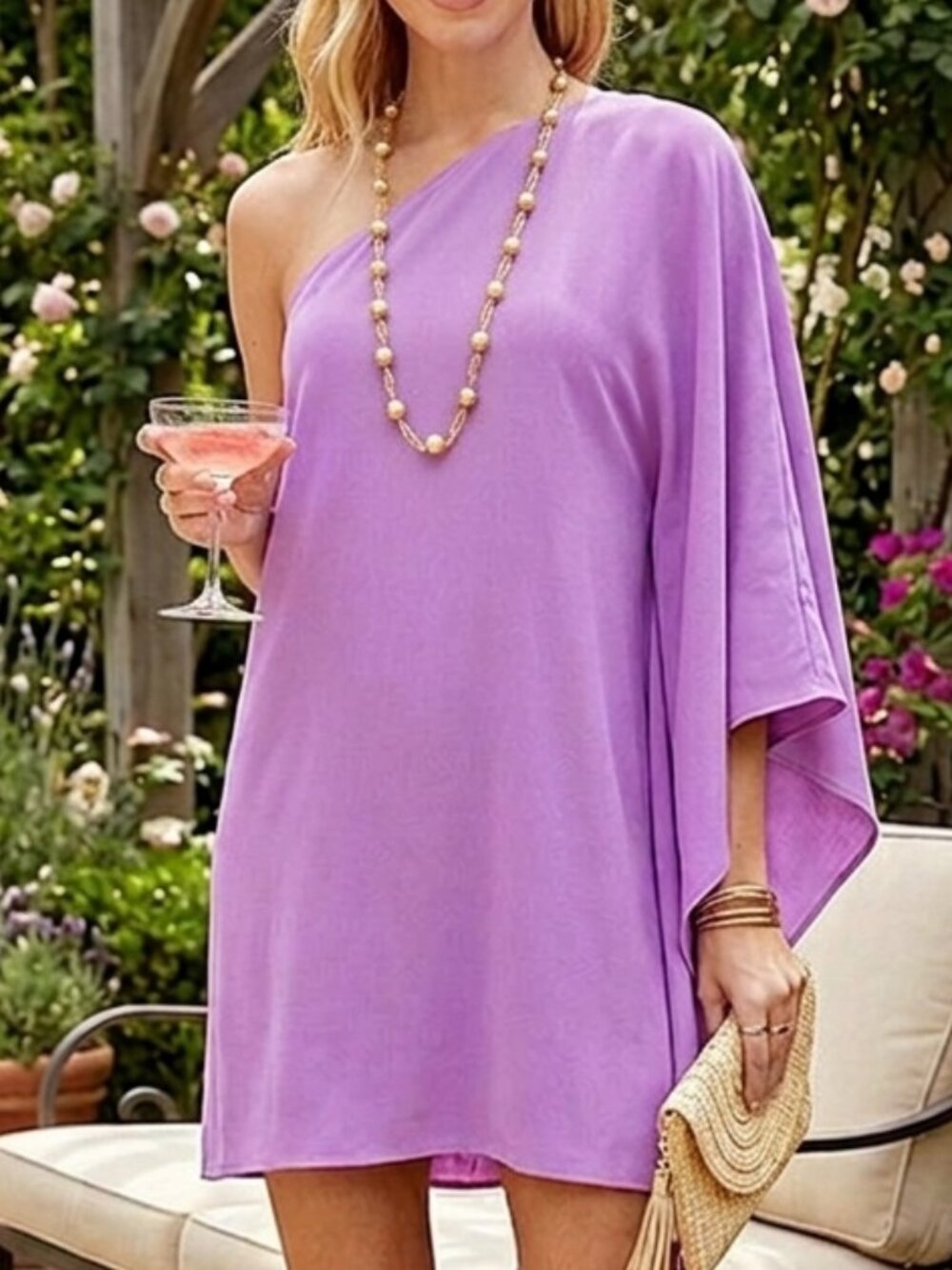 One‎ Shoulder Mini Dress